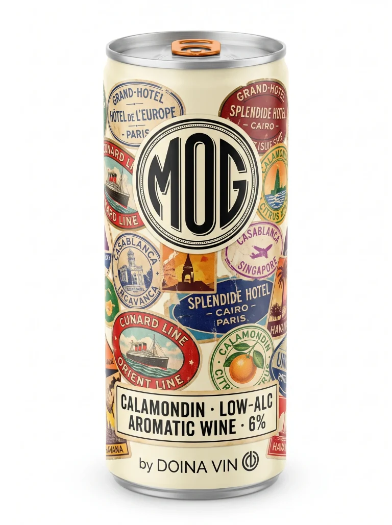 Calamondin — Vintage Luggage Sticker Collage