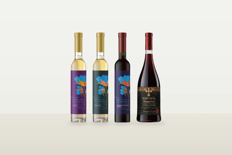 Vinuri dulci și de desert: Bonaflores Muscat, Bonaflores Traminer, Bonaflores Cab-Merlot și Pastoral Red